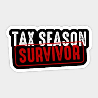 Tax Season Survivor Sticker